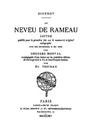 Illustration: le neveu de Rameau - Denis Diderot