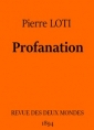 Livre audio: Pierre Loti - Profanation