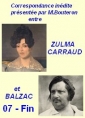 Livre audio: Balzac carraud bouteron - « Correspondance inédite, suite et fin 07 »